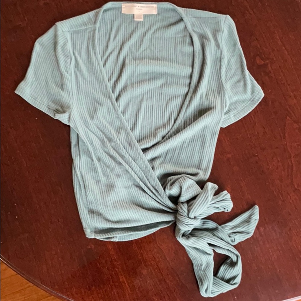 Project Social T V neck tie tshirt